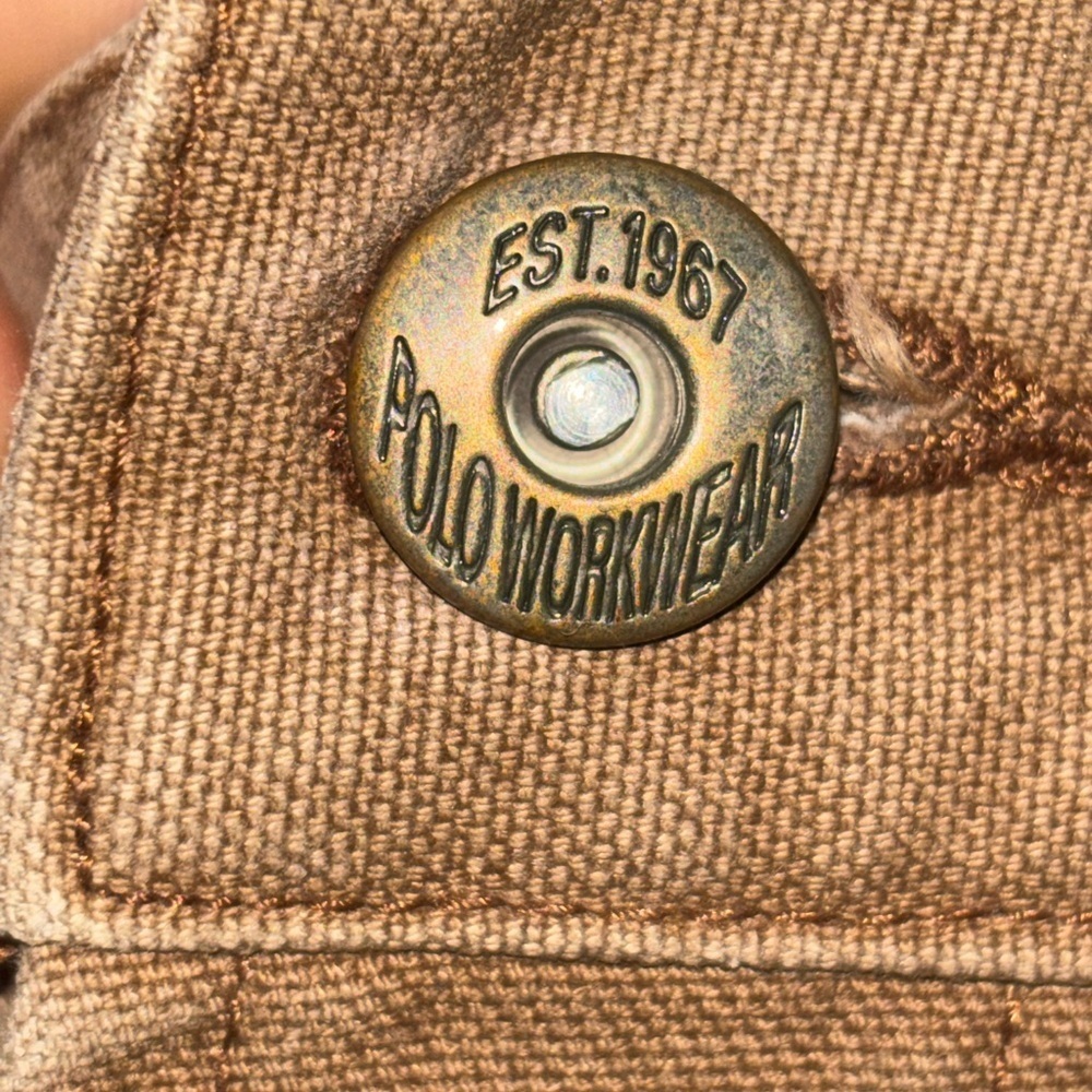 Vintage Polo Sport Pants Men's 34X26 Tan Carpenter Genuine Workwear Pockets​​ - Picture 13 of 13
